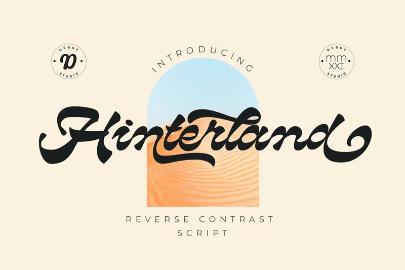Hinterland / Reverse Contrast Script