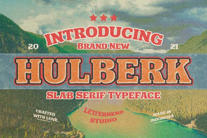 Hulberk - a Nostalgic Slab Serif