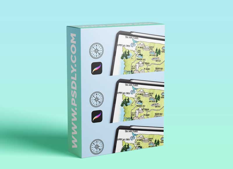 Illustrated Maps in Procreate