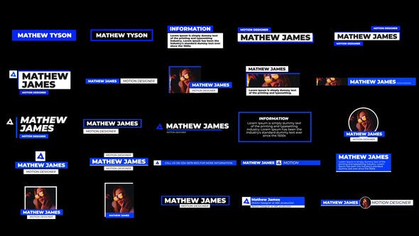 Videohive Slick Lower Thirds 31830525