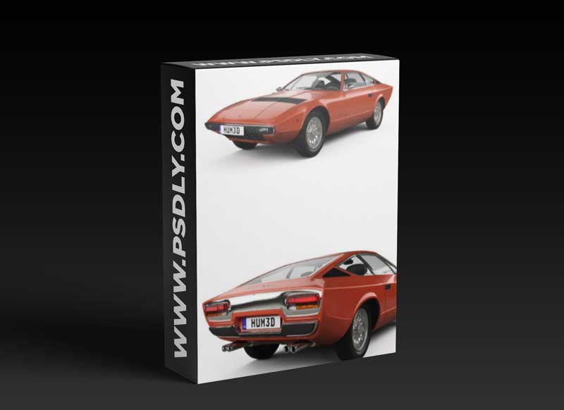 Maserati Khamsin 1977 3D Model
