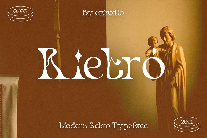 Modern Retro Font - Rietro