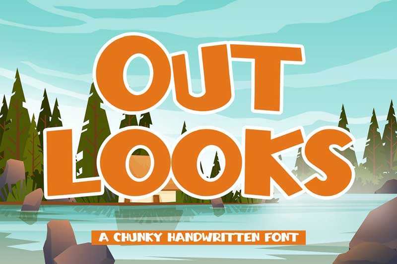 Outlooks – Chunky Handwritten Font