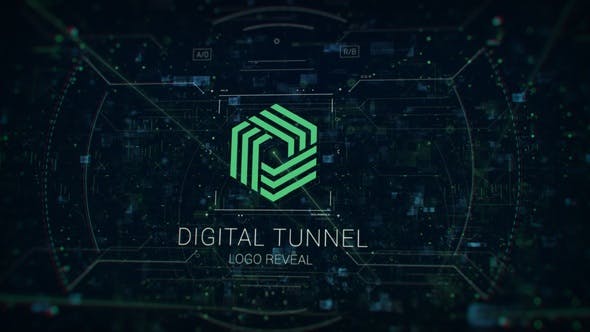 Videohive Digital Tunnel Logo 31520428