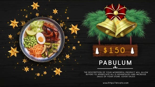 Videohive Merry Christmas Menu Restaurant Promo 31868025