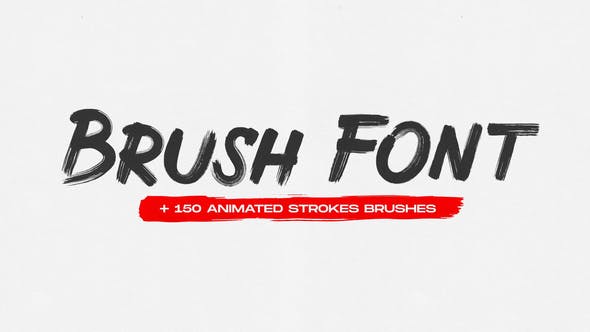 Videohive Brush Animated Font 31366550