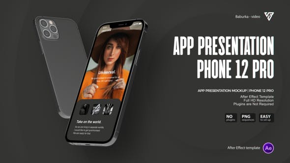 Videohive App Presentation Mockup Phone 12 Pro 29481373
