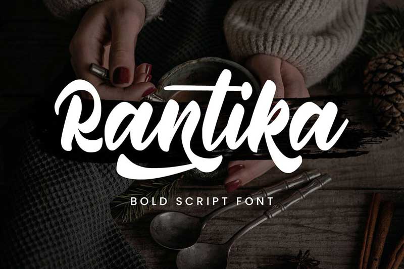 Rantika - Bold Script