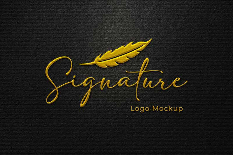 Signature Logo Mockup