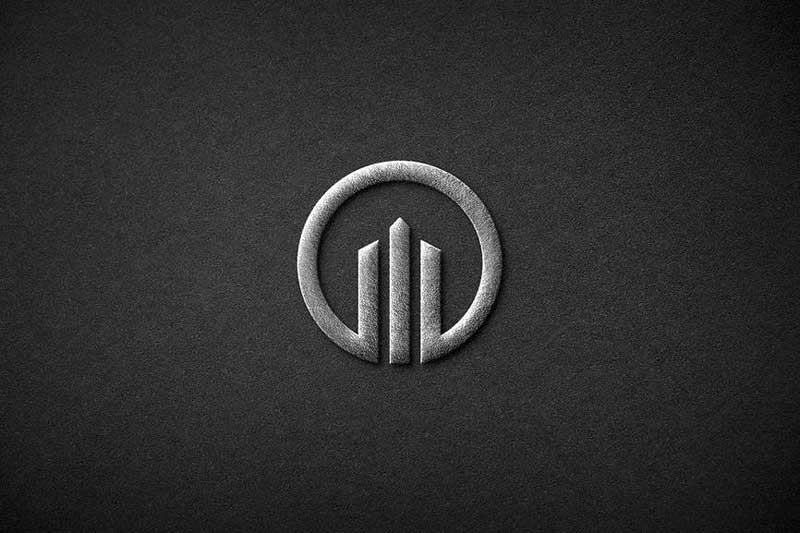 Silver Foil Logo Mockup