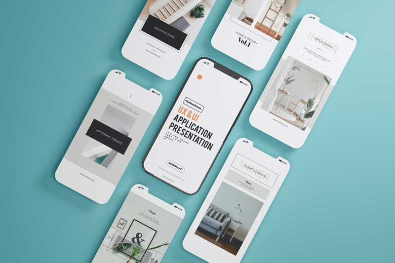 Smart Phone Application Mockup Template