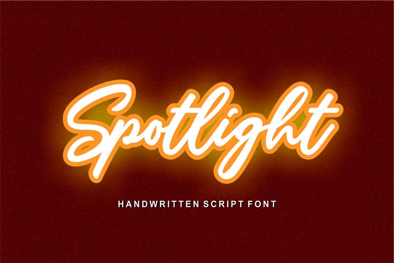 Spotlight Handwriting Font