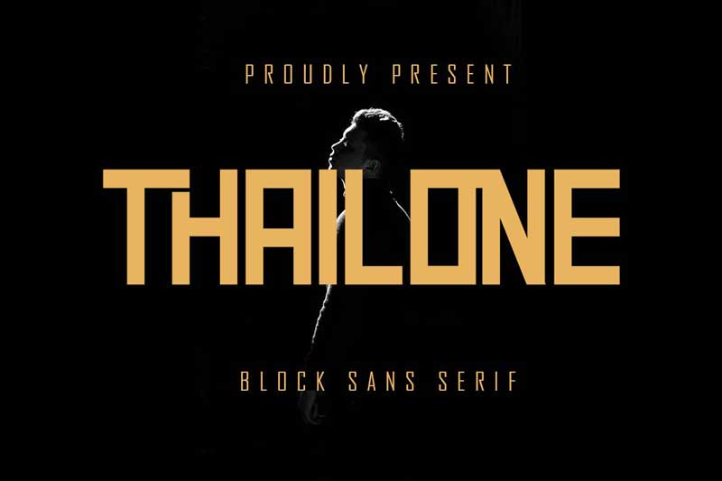 Thailone - Block Sans Serif
