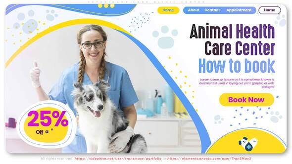 Videohive Veterinary Care Clinic Center 31403930