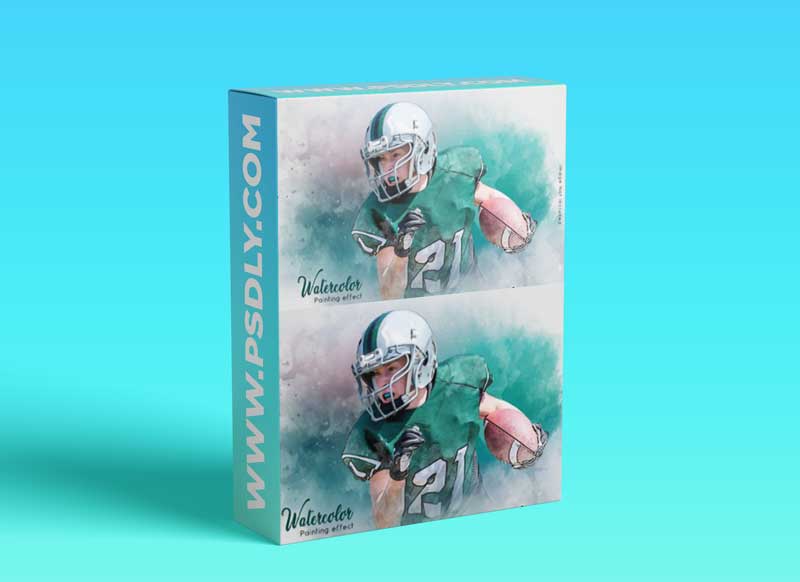 Watercolor painting effect