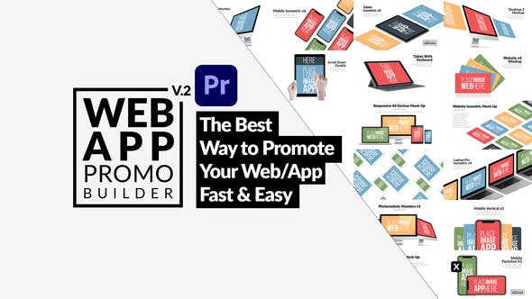 Videohive Web App Promo Builder For Premiere Pro 31327826