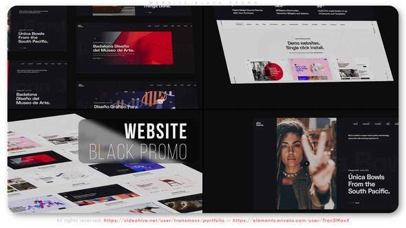 Videohive Website Black Promo 31478747