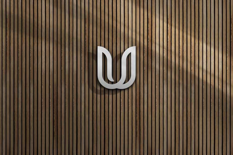 Wood Wall Logo Mockup