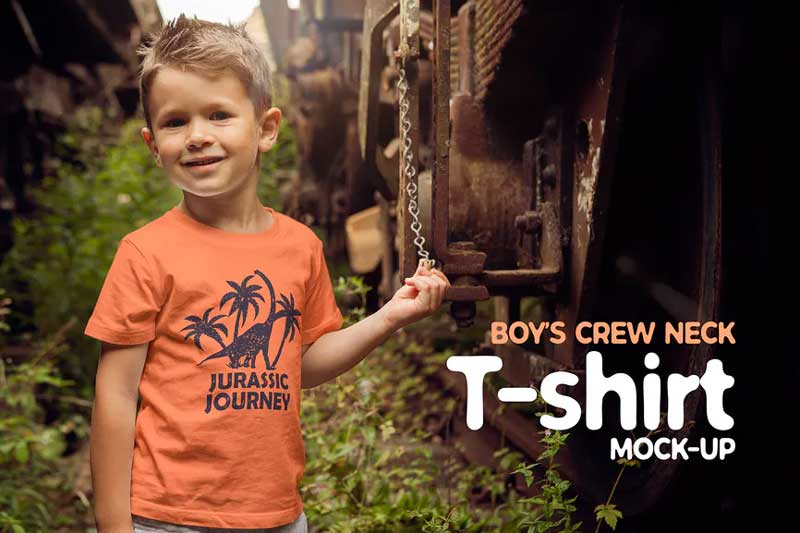 Boys T-shirt Mock-up