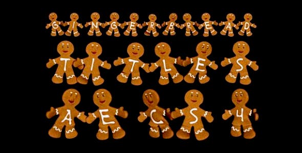 Videohive Gingerbread Titles AE Constructor 3665933
