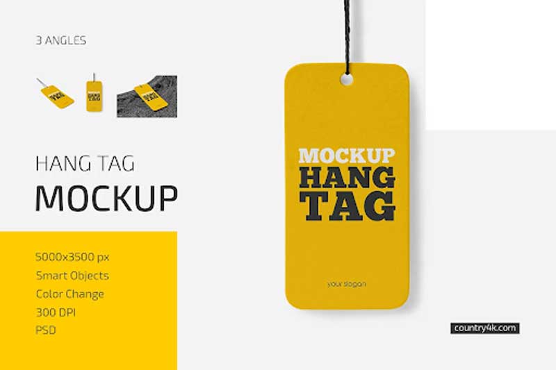 CreativeMarket - Hang Tag Mockup Set 6033710