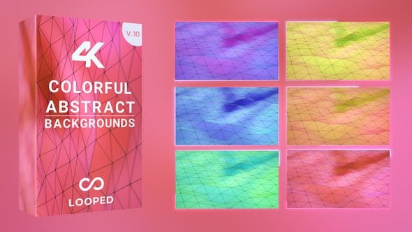 Videohive Plexus Pastel Background Pack 30197317