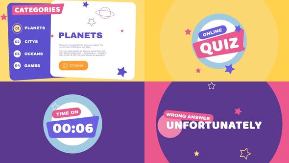 Videohive Kids Quiz Presentation 31678167
