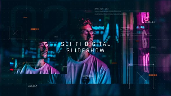 Videohive Digital Sci-Fi Slideshow Technology Opener Hi-Tech Futuristic Gallery Corporate Presentation 31684516