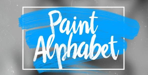 Videohive Oil Paint Alphabet 12021847