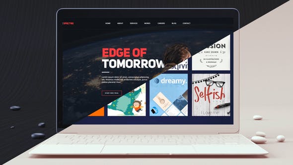 Videohive Laptop Mockup Dark And Light Color 24006407