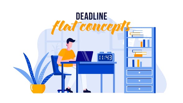 Videohive Deadline - Flat Concept 31441086