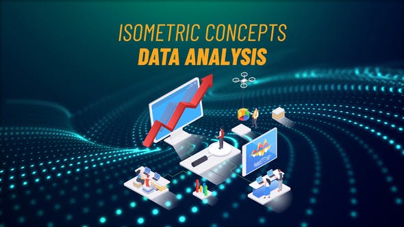 Videohive Data Analysis Isometric Concept 31693705