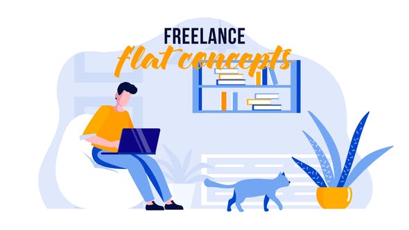 Videohive Freelance - Flat Concept 31441175