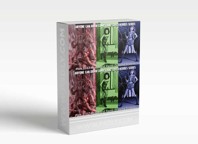 Anyone Can Draw Comics And Super Heroes Pt1 : EZ Heads And Faces Drawing System