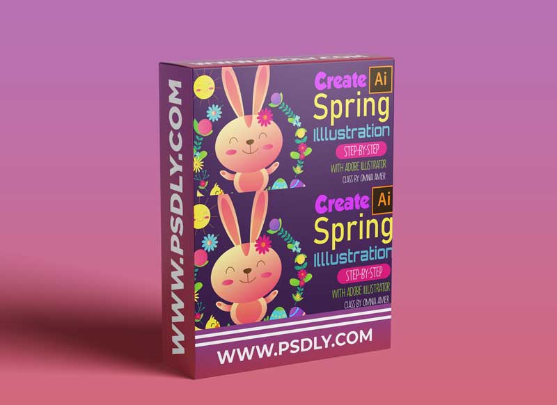 Create cute spring design with adobe illustrator Step-By-Step !