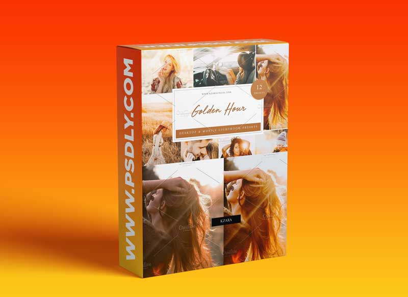 CreativeMarket - 12 x Lightroom Presets Golden Hour 5962803