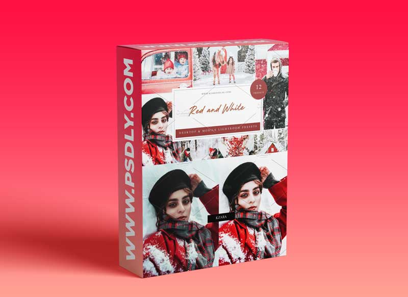 CreativeMarket - 12 x Lightroom Presets Red and White 5962768