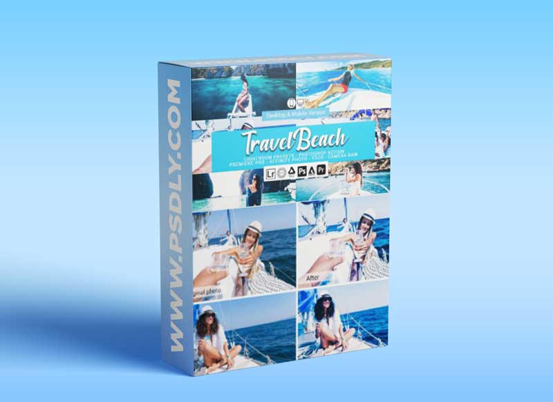 CreativeMarket - Travel Beach Lightroom Presets 5157497