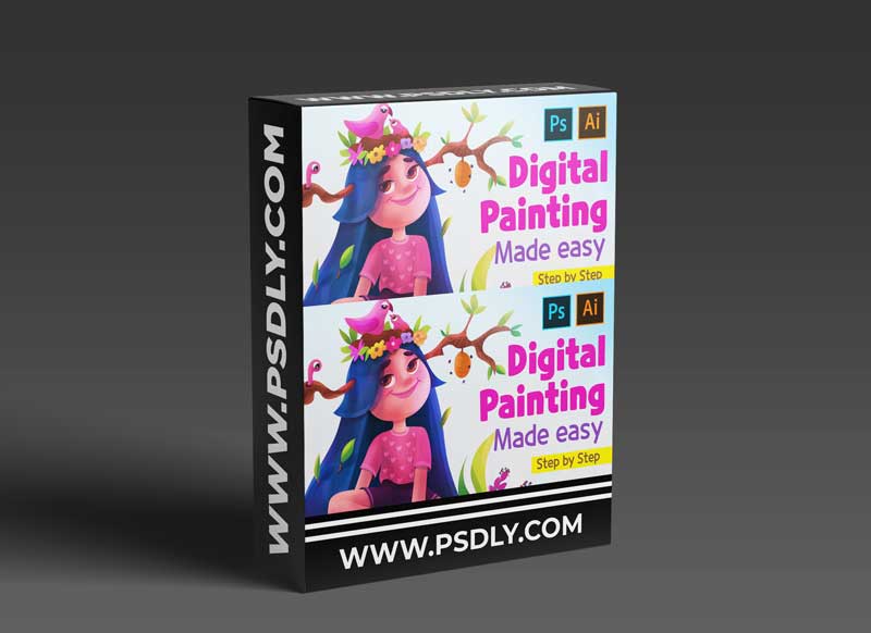 Digital Painting made EASY ! Adobe illustrator + Photoshop