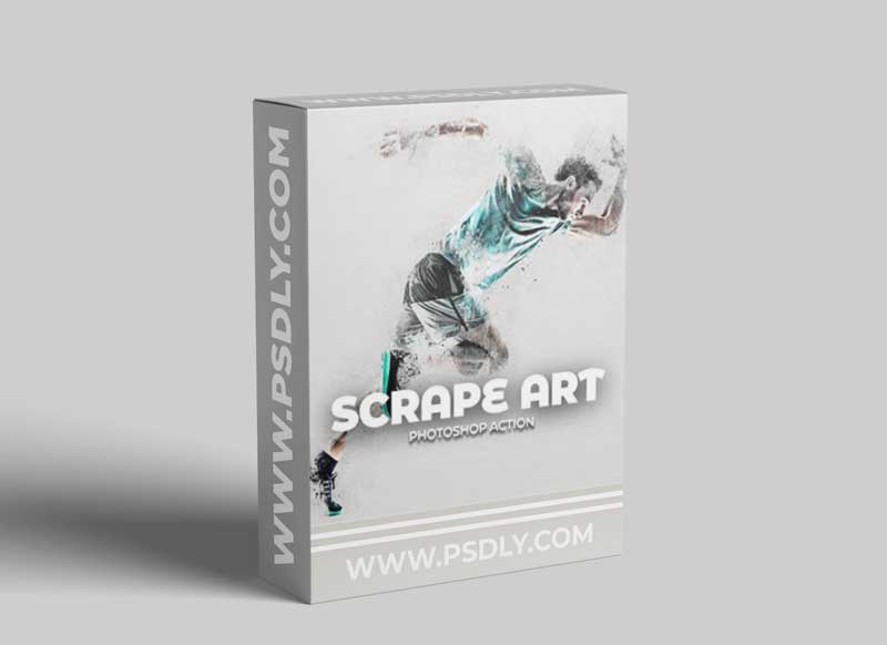 GraphicRiver - Scrape Art Photoshop Action 28218323