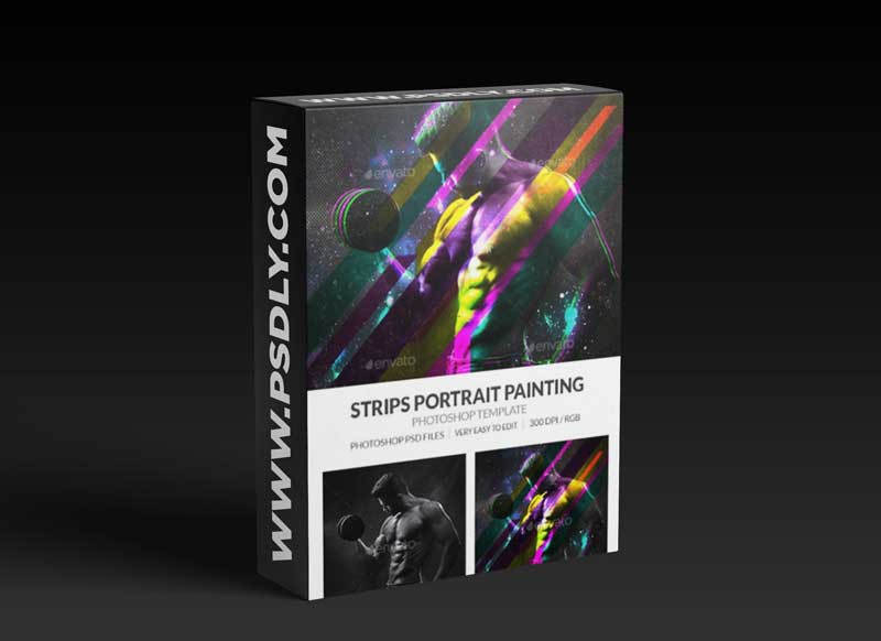 GraphicRiver - Strips Portrait Painting Effect 31454882