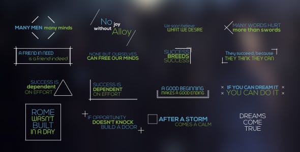 VideoHive Minimal Titles and Lower Thirds 15335614