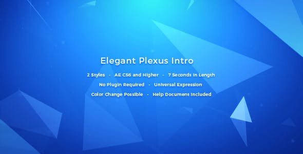 Videohive Elegant Plexus Intro 16131463