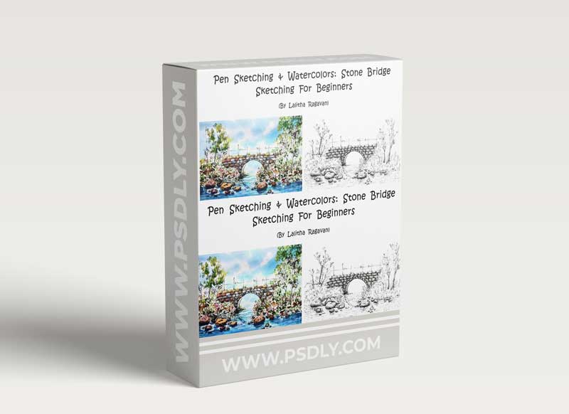 Pen Sketching & Watercolors: Stone Bridge Sketching For Beginners