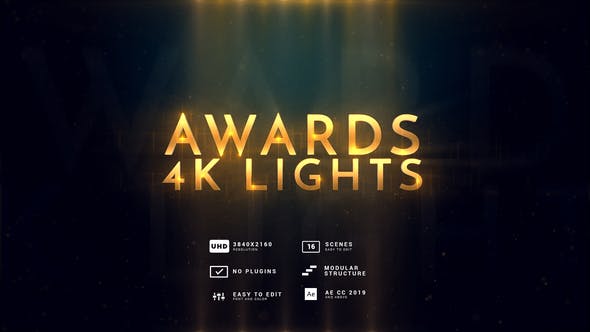 Videohive Awards 4K Lights 27688415