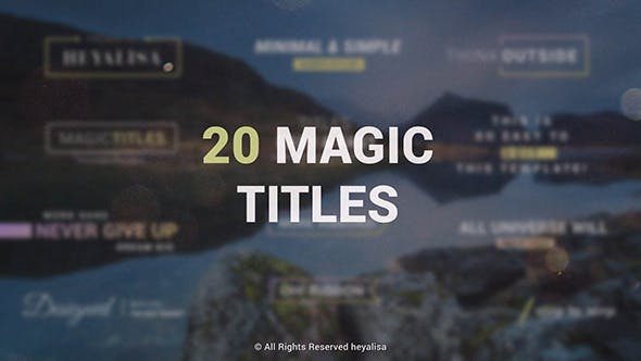 VideoHive Essential // Minimal Simple Titles Pack 15832301