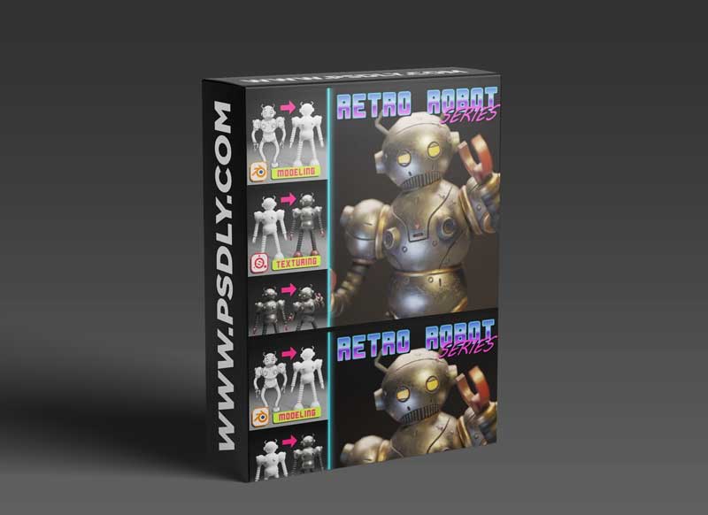 Retro Robot 2/3: Baking and Texturing in Substance Painter