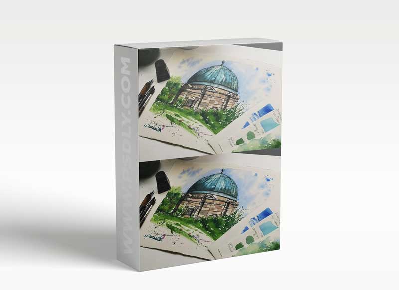 Urban Sketching from a Photograph: Paint the Stunning City Dome in line and wash