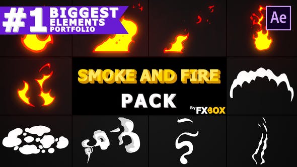 VideoHive Smoke And Fire Elements After Effects 23742325