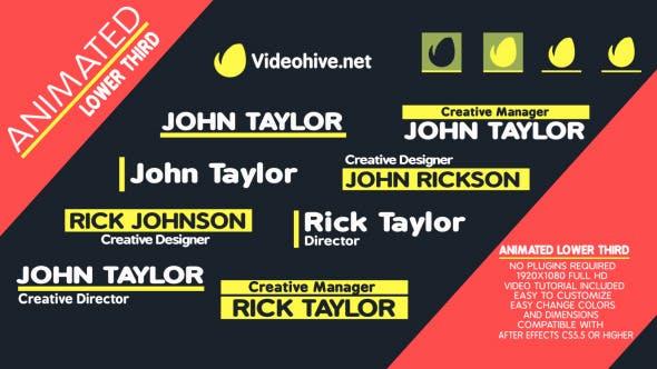 Videohive Animation Lower Third 11944090